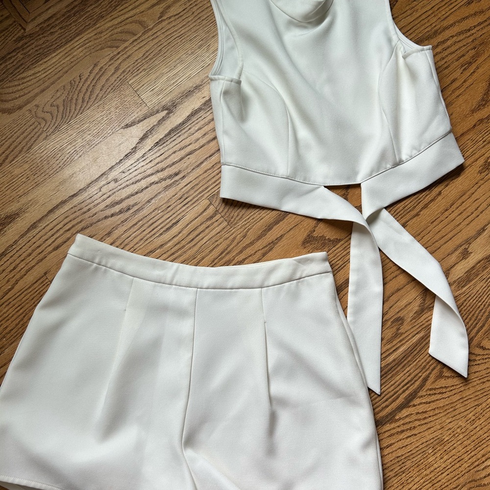 Elegant White Two-Piece Set